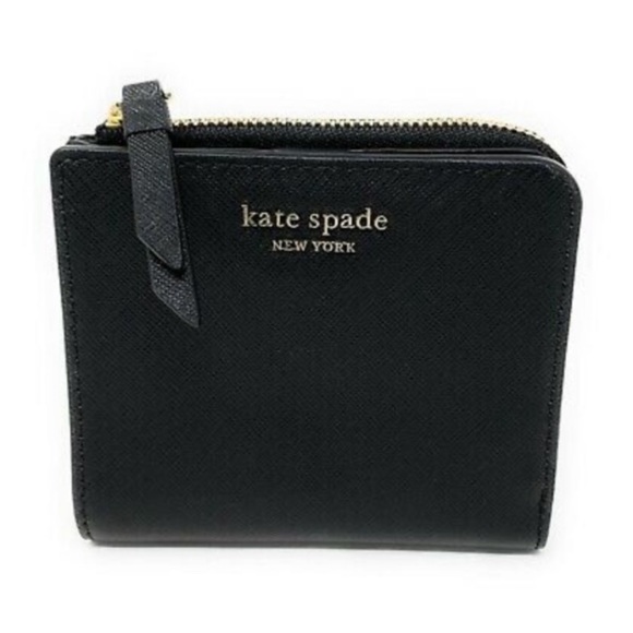 kate spade Handbags - NWT Kate spade L-zip bifold wallet BLACK